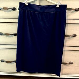 Navy Blue Pencil Skirt. -Sz. XL
